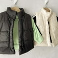 thumbnail image 6 of Toddler Puffer Vest Sleeveless Lightweight Outerwear Vests Kids Winter Clothes Kids Clothes 3-6 Months, 6 of 7