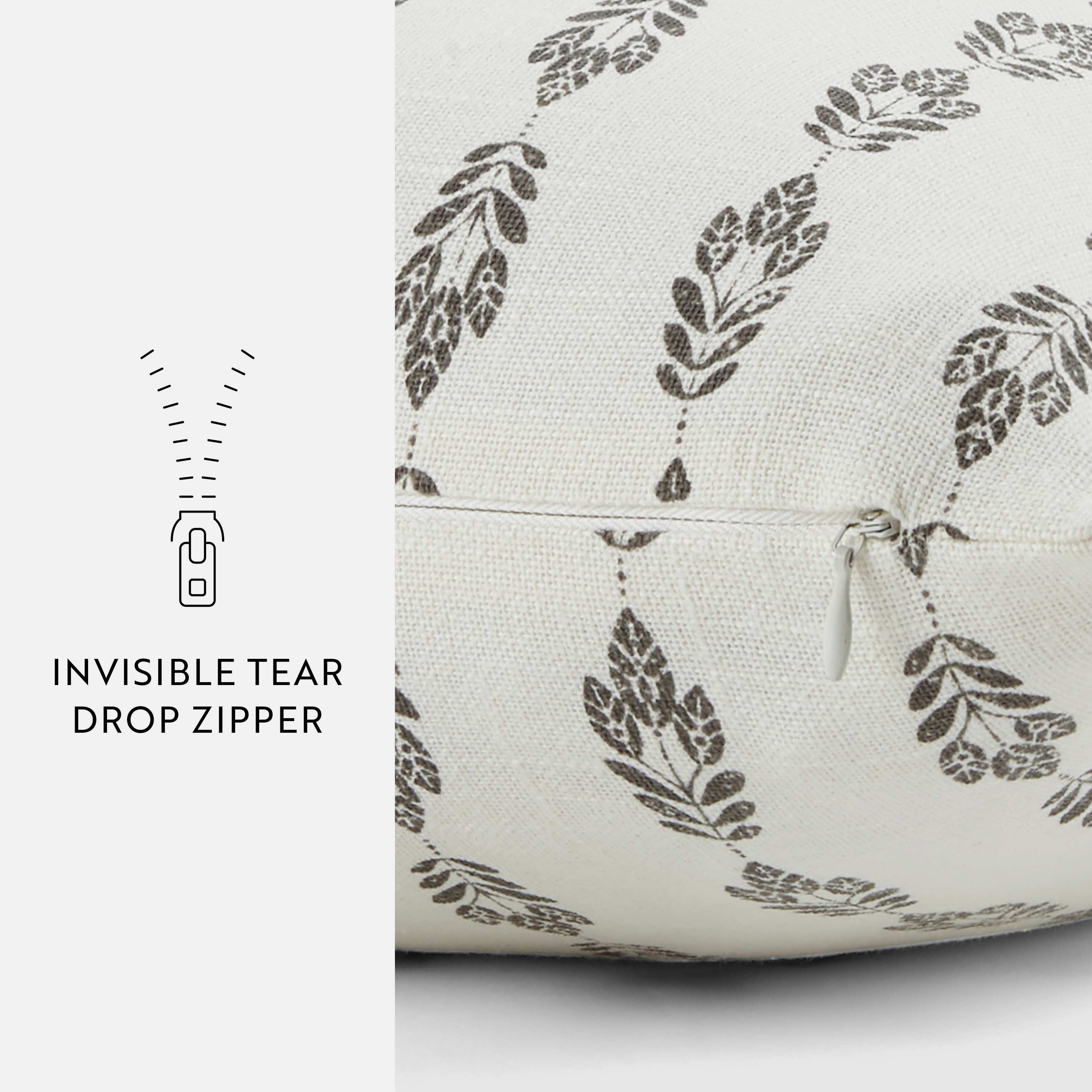 Noble Linens 2-Pack Seed Stitch Knit and Cotton Patterned Decor Throw Pillows - Gray