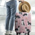 thumbnail image 2 of Border Collie Dogs with Pioneer Flower Luggage Cover Fashion Suitcase Cover Baggage Covers Fit 25-28 Inch Luggage (Go Travel), 2 of 5
