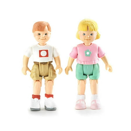 Loving Family Sister and Brother Figure Pair