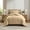 Beige, variant on Virtu Comforter Sets, All Season Lightweight Solid Queen Comforter Set, 3-Pc Bedding Sets, Sage Green