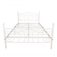 thumbnail image 1 of Xahpower Queen Metal Bed Frame Sturdy Steel Slat Support with Under Bed Storage, No Box Spring Needed, White, 1 of 6