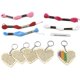 thumbnail image 1 of Kit De Llavero De Punto De Cruz De Madera De 5 Uds, Llavero De Corazón Bordado Diy, Plantillas De Madera E Hilo De Color Brillante Para Llavero Artesanal Moyic HA023414-00, 1 of 7