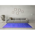 thumbnail image 3 of Ahgly Company Indoor Round Oriental Purple Industrial Area Rugs, 8' Round, 3 of 4