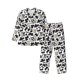 thumbnail image 1 of Balery Cow Pijama para Hombre de Dos Piezas con Manga Larga, Conjunto de Dormir y Descanso Suave con Bolsillos-Large, 1 of 7