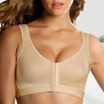 thumbnail image 2 of Bmisegm Comfortable Full Coverage Front Closure Women's Supportive Bra for Posture Enhancement and Active Khaki S, 2 of 5