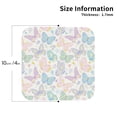 thumbnail image 2 of Kdxio Colorful Butterfly Funny Coasters,4 Pcs Leather Coasters,Housewarming Gifts,Protect Furniture from Water Marks Scratch and Damage, 2 of 8