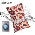thumbnail image 6 of Fuzoiu Skull rock record music heart Print Pillow Case with Hidden Zipper,Pillow Covers,Soft and Comfortable Pillowcase-20"x30", 6 of 6
