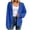 A-Blue, variant on cocolona Womens Zip Up Hoodie Fall Winter Long Sleeve Oversized Hooded Sweatshirt Trendy Solid Color Jackets Tops with Pockets