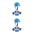 thumbnail image 4 of Matsuzay 1 Juego de casco con ruedas para niños, equipo de protección deportivo ajustable para niños pequeños, rodillera, codera, patinaje Azul 2piezas, 4 of 6