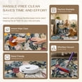 thumbnail image 6 of BERTHMEER 5'x7' Scalloped Area Rugs for Living Room Floral Vintage Rugs for Bedroom Farmhouse Non Slip Washable Navy Hand-Painted Watercolor Roses Carpets Blush Pink Dusty Blue Flower Throw Rugs, 6 of 8