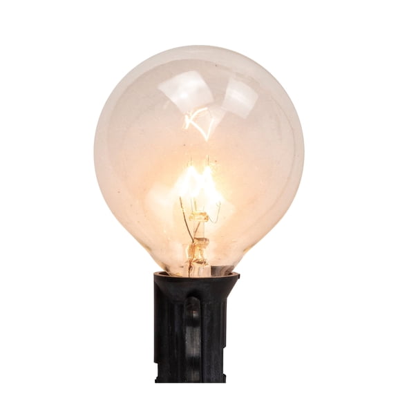 Northlight G50 Globe Christmas String Lights - 9' Black Wire - 20ct
