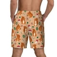 thumbnail image 4 of Goofa Squirrel And Mushroom Printed Men's Swim Trunks Board Shorts Quick Dry Mens Swimming Trunks with Compression Liner,Breathable Fit Hawaii Beach Shorts-Large, 4 of 9