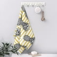 thumbnail image 5 of Hand Towels Set of 2 Pineapple Hand Towels for Bathroom Soft Absorbent Decorative Hand Bath Towels Dish Towels for Kitchen Sports Gym Yoga Home Decor 14 x 28 in, 5 of 6