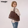 thumbnail image 6 of Wrangler Laptop Tote Bag for Women 15.6 Inch Computer Bag for Work Large Double Compartment Purse and Handbag,Coffee, 6 of 6