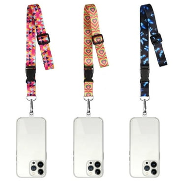 FGY 9PCS Lanyard Adjustable Phone Lanyard with Detachable Lanyards for Key-chain ID Card Holder Multi-pattern