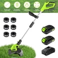 thumbnail image 1 of Steelite 12-inch 21V Cordless String Trimmer, Battery Powered Weed Wacker & Lightweight Grass Trimmer with 2 x 2.0Ah Batteries and Charger, Electric Grass Cutter for Lawn Care and Edging, 1 of 9