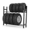 thumbnail image 2 of Estante de neumáticos Bewildely de aleación de Metal RCGOFOLLOW para 1/10 RC Tire Rack Axial FMS SCX10 D90 TRX4 TF2 CC01 Capra modelo negro, 2 of 6
