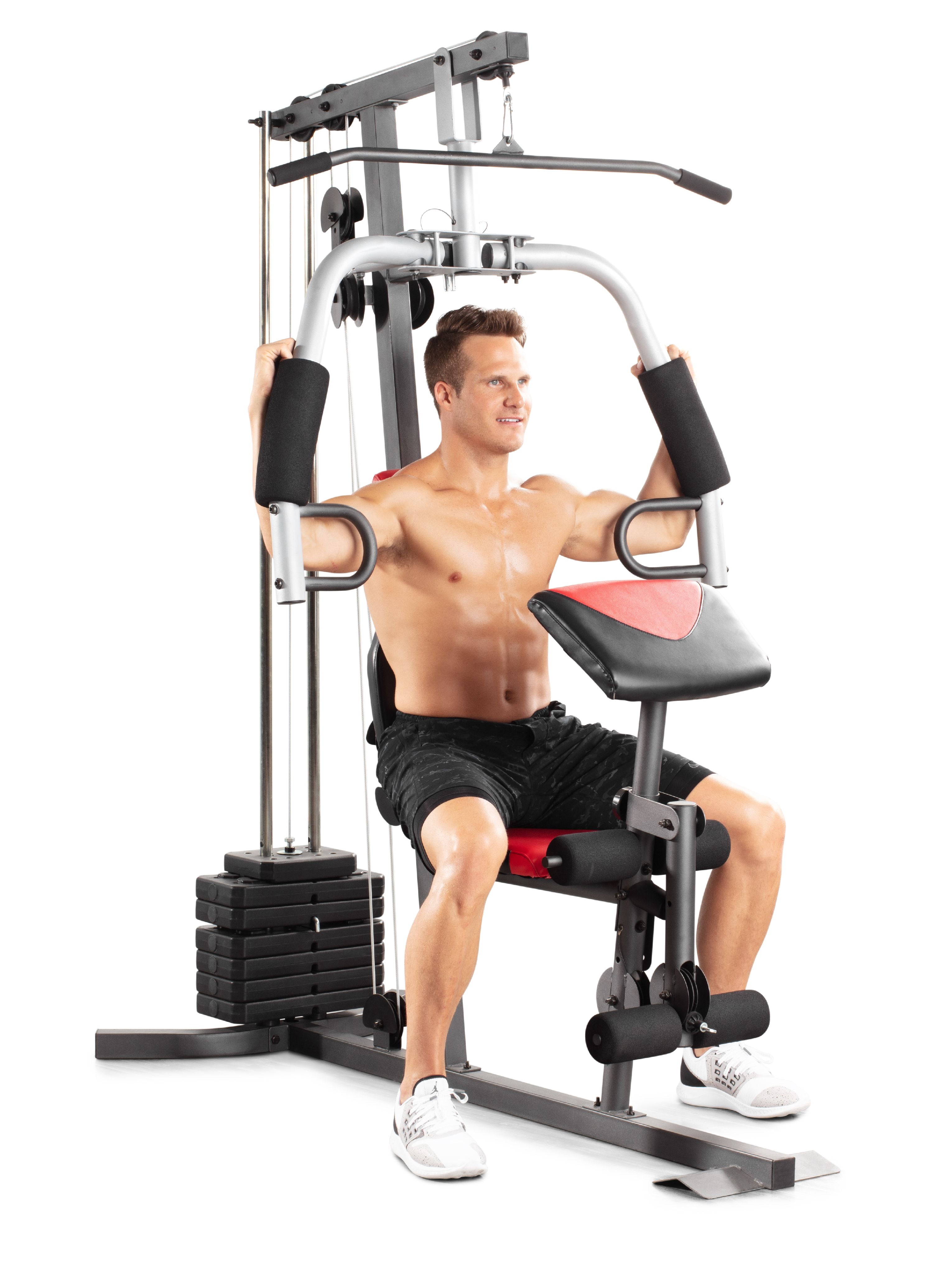 Home Gym Workout Weight System W 214 Lb Resistance Exercise Lifting