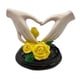 thumbnail image 5 of Estatua de mano de corazón, escultura de corazón de , mini estatua compacta, estatua de de amor, figura artística para escritorio de oficina,, 5 of 8