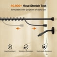 thumbnail image 6 of Dual Shower Head with Original Adjustable Slider, High Pressure Double Shower Head for Two People Rod, 2 Showerhead System for Couples, Renter-Friendly, SPA-Like, Gift for Women Men, Chrome, 6 of 9