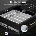thumbnail image 2 of Silverware Organizer Stainless Steel Utensil Drawer With 5 Compartments For Kitchen  Dishwasher Safe Holds Spoons Forks (13.8" X 11.4" 1.6" Silver), 2 of 8