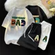thumbnail image 2 of Conjunto deportivo de dos piezas de manga corta con estampado de gofres para hombre, camiseta con capucha y pantalones cortos, conjunto de 2 piezas a juego para primavera y verano, 2 of 4