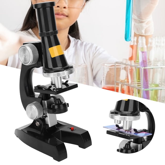 Kit de Microscopio Educativo Laboratorio Liderado Microscopio Biológico para El Juguete Educativo en El Hogar