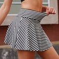 thumbnail image 4 of Summer Shorts,Womens Skorts Tennis Skirt Athletic Striped Skort Golf Skirt Shorts with Pockets Dancing Running, 4 of 9