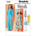 thumbnail image 2 of Simplicity Threads Magazine Collection Pattern 1883 Misses Dress, Jacket and Pants Size 8-10-12-14-16, 2 of 3