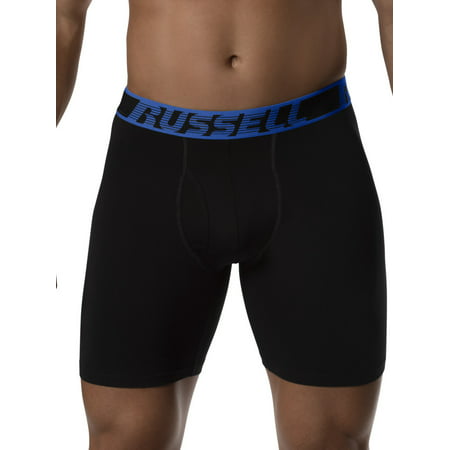 Russell Men's Active Performance Assorted Color Boxer Briefs, 3