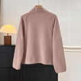 thumbnail image 5 of AUNVITO Women's Casual Thin Fleece Button-Up Jacket Long Sleeve Lightweight and Stylish, 5 of 8