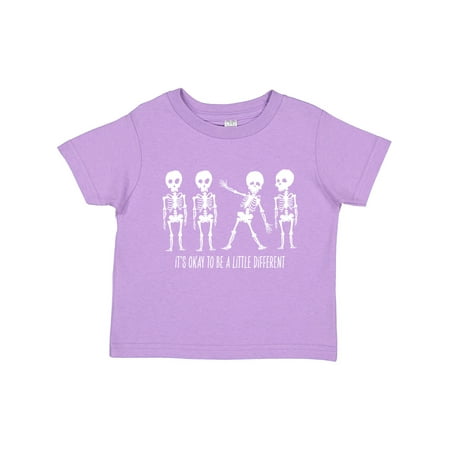 

Inktastic It s Okay to Be a Little Different Skeletons Gift Toddler Boy or Toddler Girl T-Shirt