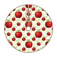 thumbnail image 1 of Fotbe Fruit Apples Pattern Christmas Tree Skirt, Tree Skirts Plush Christmas Decorations, Christmas Tree Skirts Xmas Decorations Holiday Party Decor-36", 1 of 6