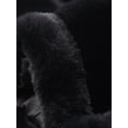 thumbnail image 5 of Abrigo de piel sintética Allegra K chaqueta cuello de punta Negro M, 5 of 5