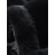 thumbnail image 5 of Abrigo de piel sintética Allegra K chaqueta cuello de punta Negro M, 5 of 5