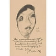 thumbnail image 2 of Erich Wichmann 17x24 Black Ornate Framed Double Matted Museum Art Print Titled: Caricature of Gerard Bolland (1923), 2 of 5