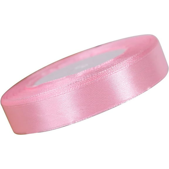 Dark Pink colour Ribbon 2cm * 22.8m,Gift Wrap Ribbons, Single Face Polyester Silk Fabric Hair String Ribbon for Craft, Gift Wrapping and Valentines Decoration, Flower Bouquets