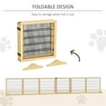 thumbnail image 5 of PawHut Wooden Pet Gate for Doorway & Stairs, Small & Medium Dogs, Natural, 5 of 9