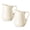Beige, variant on 2 Pack 4 Oz Classic White Ceramic Small Creamer Pitcher with Handle- Fine Porcelain Small Milk Pitcher - Ceramic Creamer Container for Coffee Milk Sauces Salad, Microwave & Freezer Safe