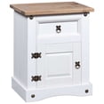 thumbnail image 3 of vidaXL Nightstand Storage Cabinet Table with Drawer Mexican Pine Corona Range, 3 of 15