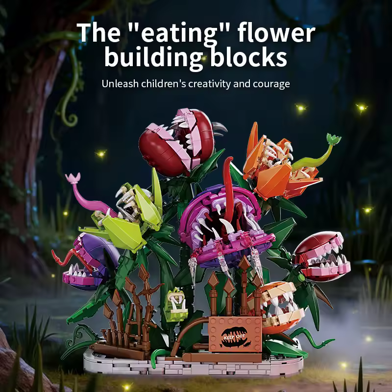 thumbnail image 5 of GZBricker Carnivorous Flower Building Set Compatible with Lego Plant Manor Model Home Decoration for Adults, 5 of 5