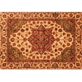 thumbnail image 1 of Ahgly Company Indoor Rectangle Abstract Orange Modern Area Rugs, 7' x 9', 1 of 4