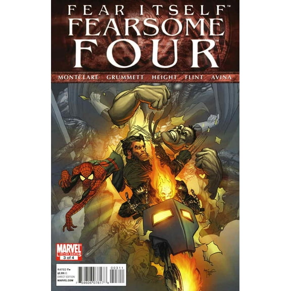 Fear Itself: Fearsome Four #3 VF ; Marvel Comic Book