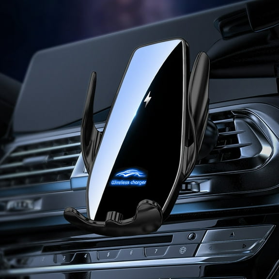 CxhicLuv Car Wireless Charger, Auto Magnetic Holder, Smart Induction 15W Fast Charging, Car Charging Accessories, Wireless Charging & Phone Fixing for Drivers, Smartphone Users, Black