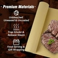 thumbnail image 2 of Brown Butcher Paper Roll for Smoker - Natural Food Grade Brown Wrapping Paper for BBQ Briskets, Smoking & Wrapping Meats, 18inch x 2100inch (176 ft) - Unbleached Unwaxed and Uncoated, 2 of 10