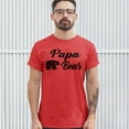 thumbnail image 3 of Tee Hunt Papa Bear T-Shirt for Dad Father's Day Protector of The Family Mens Shirt, Red, 4X-Large, 3 of 5