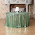 thumbnail image 4 of GFDYREE Nappe à Paillettes, Jupe de Sapin de Noël, Ronde, 50 Pouces, Vert Menthe, 4 of 7