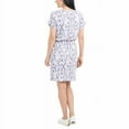 thumbnail image 2 of Hilary Radley Womens Short Sleeve Dress Size: M, Color: Lavender&Off-White, 2 of 2