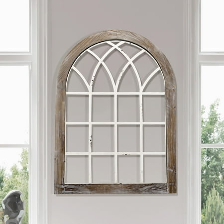 American Mercantile Wood And Metal 24 In Window Wall Decor